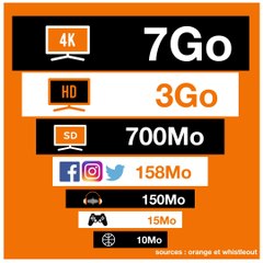 A votre avis, qu’est-ce-qui consomme le plus de datas : Netflix, YouTube, Facebook ? - Orange