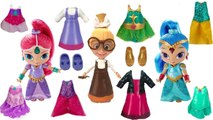 Mix and Match Shimmer and Shine Magic Dresses and Masha Clothes