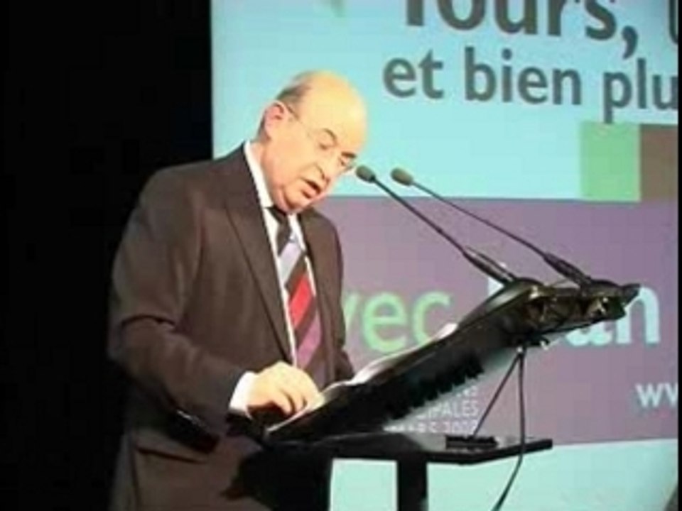 Meeting Jean Germain 5 février 2008 Tours municipales