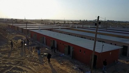 Field hospital constructed in preparation for COVID-19