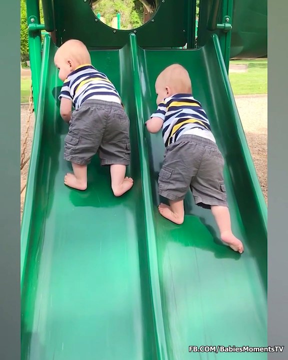 Cute Babies Doing Exercise