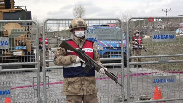 Karantinaya alınan köyler jandarma kontrolünde