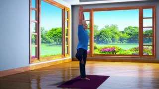 Yoga in 3D: Tree pose / Vrikshasana - English