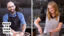 Binging with Babish Tries to Keep Up with a Professional Chef