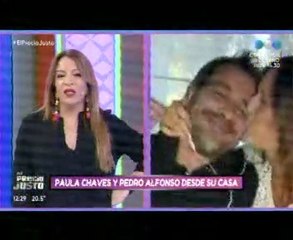 Paula (con Pedro) en El Precio Justo - 02 de Abril