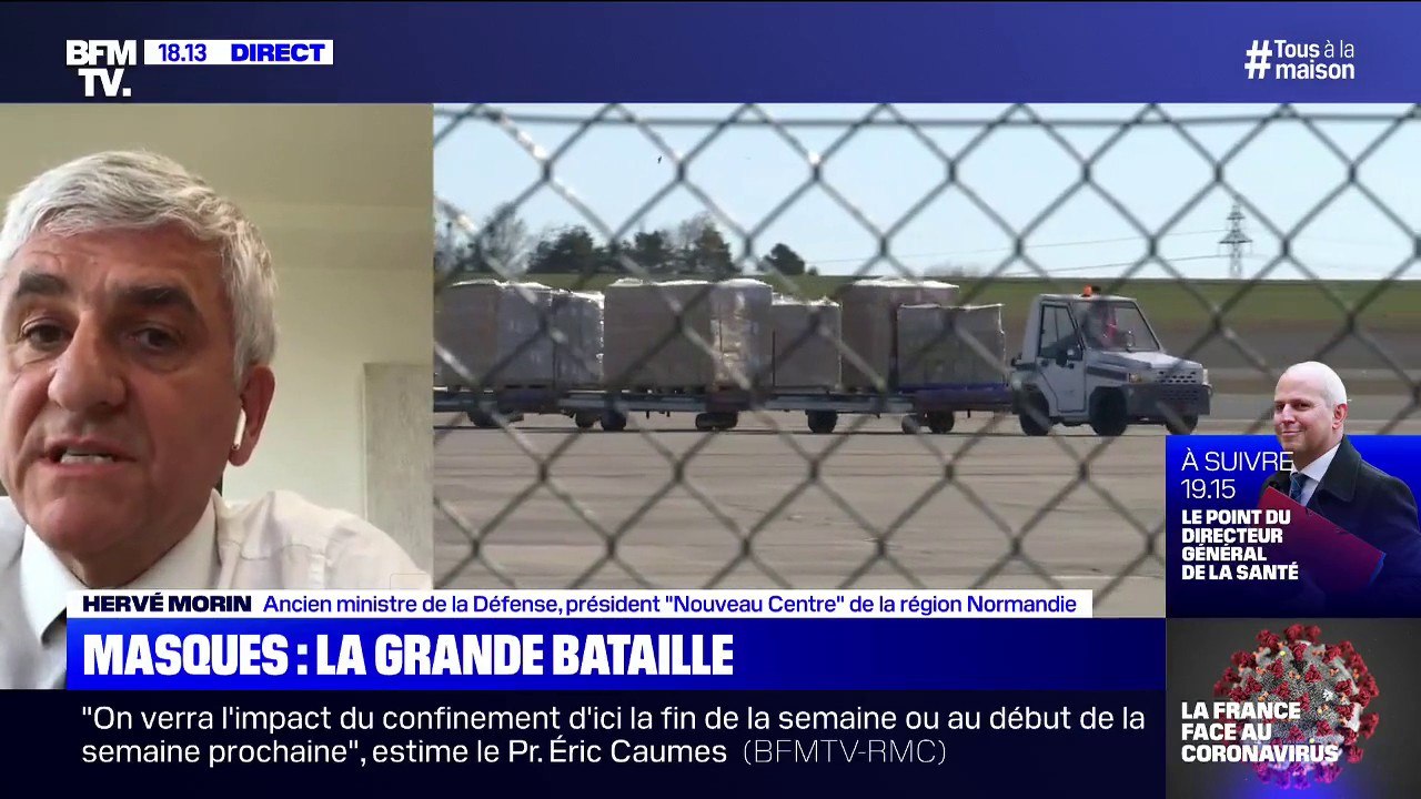 En Normandie, Hervé Morin a commandé 2 millions de masques: "Nous en avons reçu 150.000"