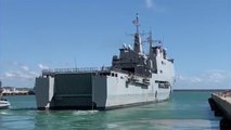 El buque 'Galicia' ya está en Melilla para hacer de barco hospital