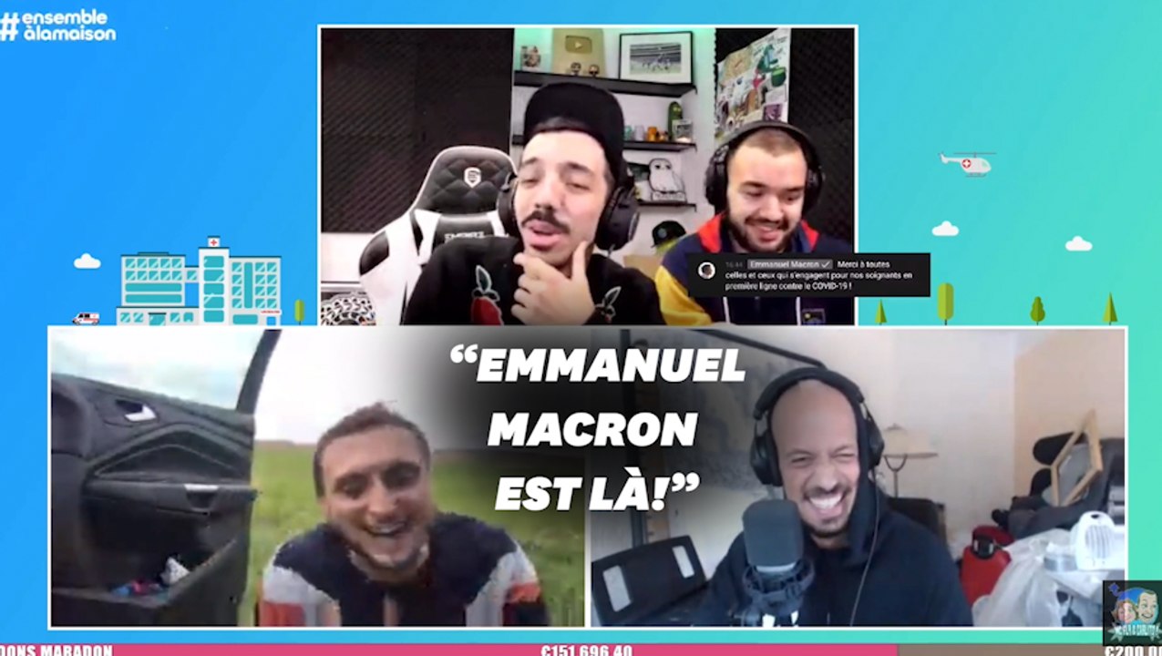 Macron félicite "Mcfly & Carlito" pour leur aide aux hôpitaux