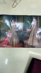 Unboxing - Snow White Wine and Gold Embroidered Anarkali