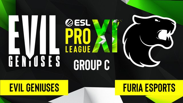 CSGO - Evil Geniuses vs. FURIA Esports [Mirage] Map 1 - ESL Pro League Season 11 - Group C
