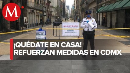 Restringen paso en calle Madero