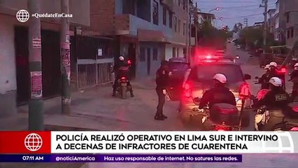 Primera Edición: Policía realizó operativo en Lima Sur
