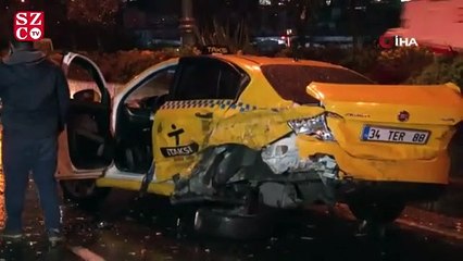 Bağcılar'da 10 araçlık zincirleme trafik kazası