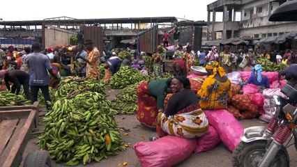 Coronavirus : Le marché d'Adjamé à l' heure des mesures barrières