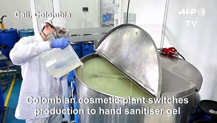 Colombian company swaps cosmetics for anti-bacterial gels amid pandemic