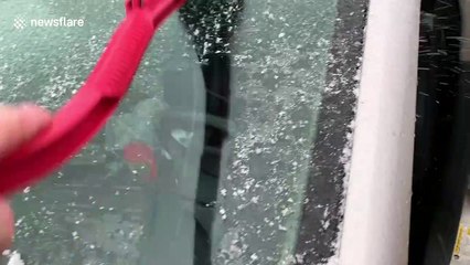 Winter and spring collide with freezing rain in South Dakota