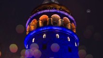 Dünya Otizm Farkındalık Günü - Galata Kulesi ve FSM Köprüsü mavi ışıkla aydınlatıldı