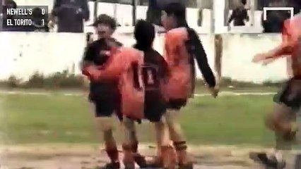 Rare footage of a 12-year-old Lionel Messi in action