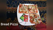 Bread pizza recipe - Homemade Pizza - Quick & Delicious Pizza