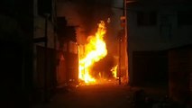 कालवाड़ स्कीम में स्थित केमिकल गोदाम में भीषण लगी आग