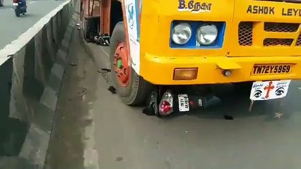 Woman rider injured in fall AIADMK flag pole blamed