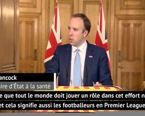 Coronavirus - Le secrétaire d'État à la santé britannique appelle les joueurs à accepter une baisse de salaire