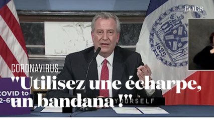 Le maire de New York appelle à se couvrir le visage avec des masques "fabriqués à la maison"
