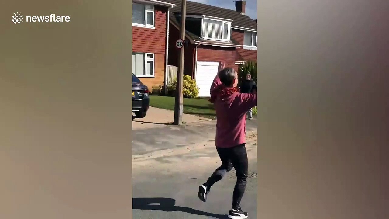 UK neighbours keep spirits up during COVID-19 lockdown with street dancing
