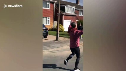 UK neighbours keep spirits up during COVID-19 lockdown with street dancing