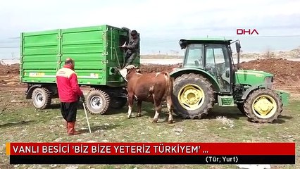 VANLI BESİCİ 'BİZ BİZE YETERİZ TÜRKİYEM' KAMPANYASINA BOĞASINI BAĞIŞLADI
