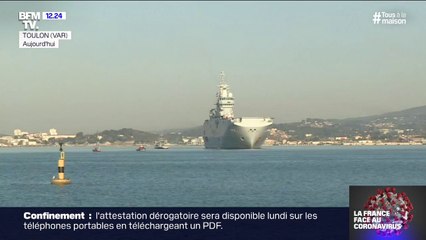Ce porte-hélicoptère doit partir aujourd'hui pour ramener plus d'un million de masques et du matériel aux Antilles françaises et en Guyane