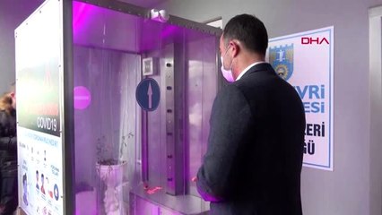 Belediye personeli dezenfekte olarak mesaiye başlıyor