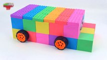 Cinco pequeños patos colores niños para aprender con arco iris Mad Mattr LEGO autobús sorpresa juguetes para niños