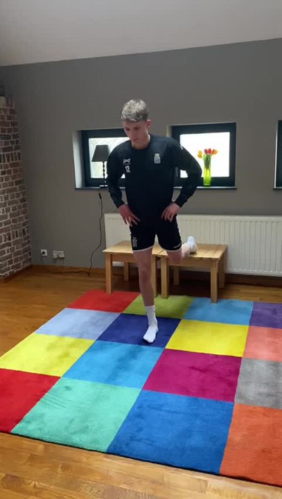 Confinement: Joachim Imbrechts (Sporting de Charleroi) se maintient en forme