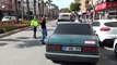 Drift atan ehliyetsiz genç, polisi görünce aracını bırakıp kaçtı, sahibi gazetecileri tehdit etti