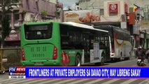 Frontliners at private employers sa Davao City, may libreng sakay
