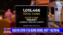 Kaso ng CoVID-19 sa buong mundo, higit 1 milyon na