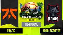 Dota2 -  Fnatic vs. BOOM Esports - Game 1 - SEA Semifinal  - ESL One Los Angeles