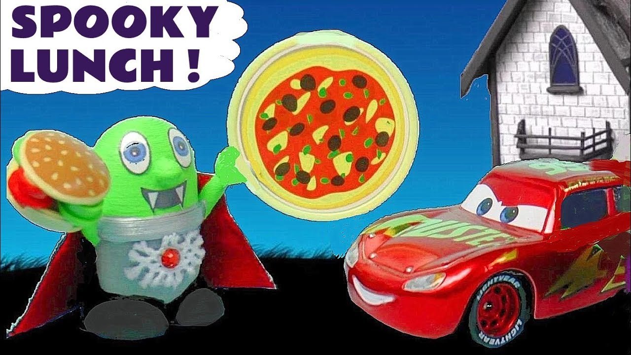 Funny Funlings Spooky Lunch with Thomas and Friends and Disney Pixar ...