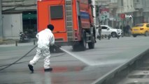 Taksim Meydanı Koronavirüse Karşı Yıkandı