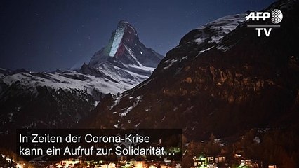 Corona-Krise: Botschaft der Hoffnung vom Matterhorn