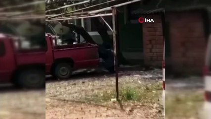 Jandarmayla saklambaç oynadı