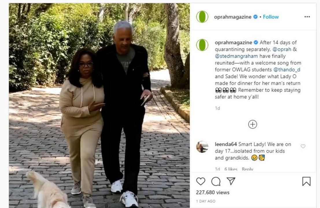 Oprah Winfrey wieder mit Stedman Graham vereint