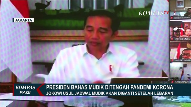 Presiden Jokowi Usul Jadwal Mudik akan Diganti Setelah Lebaran