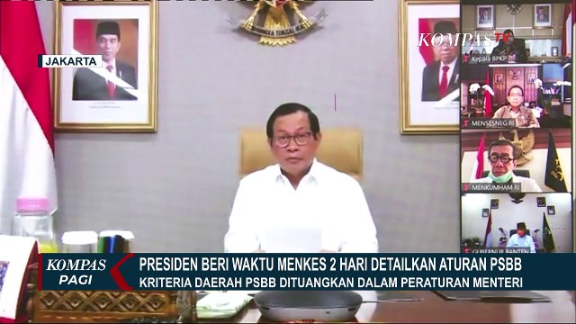 Presiden Jokowi Beri Waktu Menkes Terawan 2 Hari Detailkan Aturan Pembatasan Sosial Skala Besar