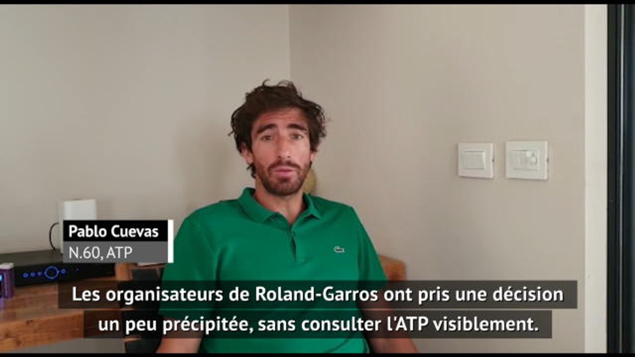 Coronavirus - Cuevas : "Roland-Garros ? Une décision égoïste"