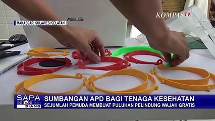 Inisiatif! 9 Pemuda Ini Buat  APD Face Shield Berbahan Dasar Tepung Jagung