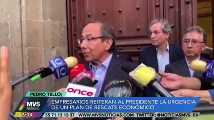 Empresarios reiteran a AMLO urgencia de un plan económico