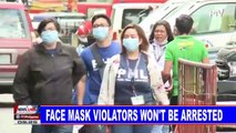 Face mask violators won't be arrested; LGUs urged to pass ordinance on wearing face masks