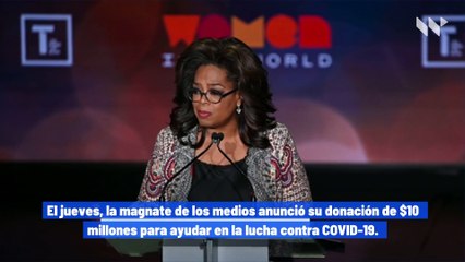 Oprah dona $10 millones a los esfuerzos de alivio de coronavirus